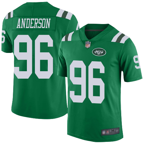 New York Jets Limited Green Men Henry Anderson Jersey NFL Football #96 Rush Vapor Untouchable->women nfl jersey->Women Jersey